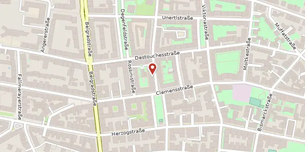 Karte der Umgebung von Ansprengerstr. 5, 80803 München