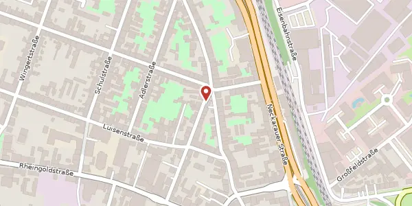 Karte der Umgebung von Rathausstraße 24, 68199 Mannheim