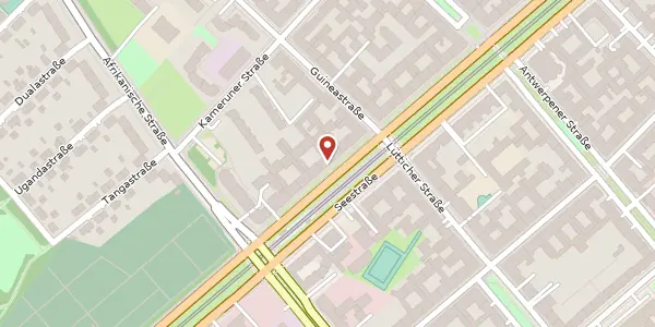 Karte der Umgebung von Seestraße 116, 13353 Berlin