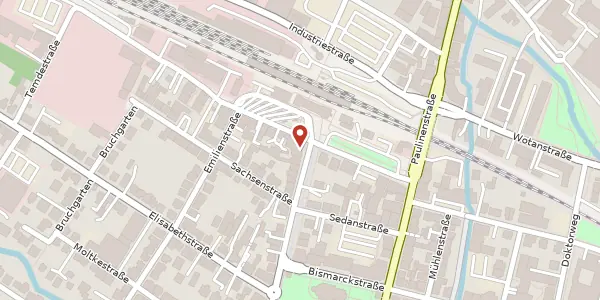 Karte der Umgebung von Hermannstr. 1, 32756 Detmold
