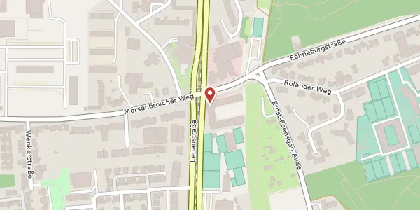 Karte der Umgebung von Mörsenbroicher Weg 191, 40470 Düsseldorf