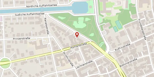 Karte der Umgebung von Nymphenburger Str. 203, 80639 München