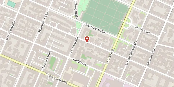 Karte der Umgebung von Schellingstr. 91, 80799 München