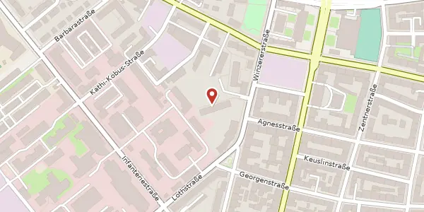 Karte der Umgebung von Winzererstr. 25 b, 80797 München
