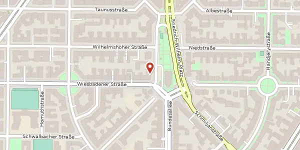 Karte der Umgebung von Friedrich-Wilhelm-Platz 7, 12161 Berlin