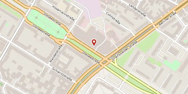 Karte der Umgebung von Ostseestraße 111, 10409 Berlin