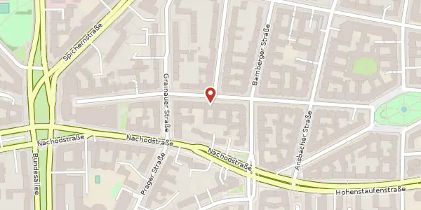 Karte der Umgebung von Regensburger Straße 27, 10777 Berlin