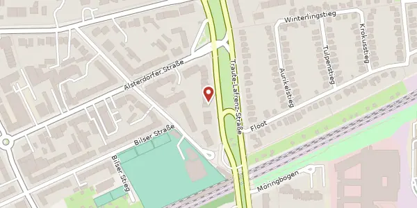 Karte der Umgebung von Traute-Lafrenz-Straße 87, 22297 Hamburg