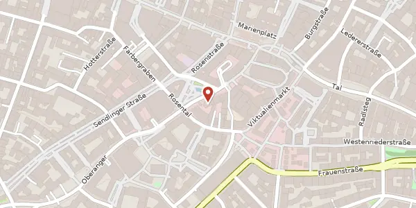 Karte der Umgebung von Rindermarkt 7, 80331 München