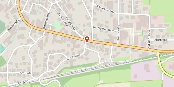 Karte der Umgebung von Korbacher Str. 20, 34508 Willingen