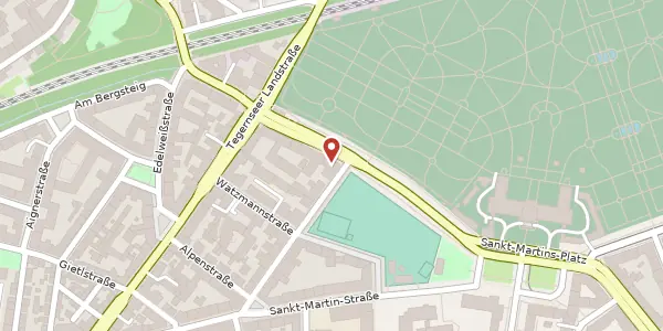 Karte der Umgebung von Zugspitzstr. 2, 81541 München