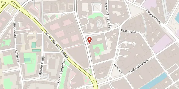 Karte der Umgebung von Fuhlentwiete 14, 20355 Hamburg