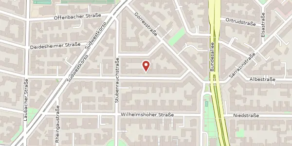 Karte der Umgebung von Taunusstraße 5, 12161 Berlin