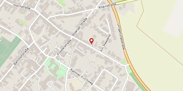 Karte der Umgebung von Hochstr. 35, 47647 Kerken