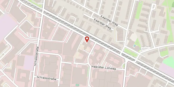 Karte der Umgebung von Hansaallee 199, 40549 Düsseldorf