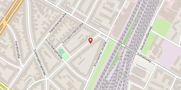 Karte der Umgebung von Heisterbachstr. 7, 50939 Köln
