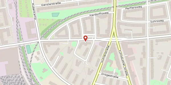 Karte der Umgebung von Hellbrookstraße 32, 22305 Hamburg