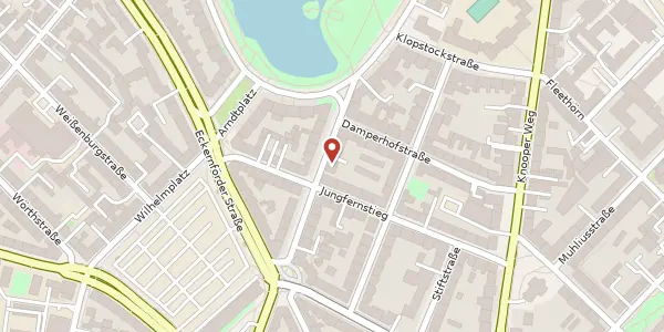 Karte der Umgebung von Sternstraße 9, 24103 Kiel