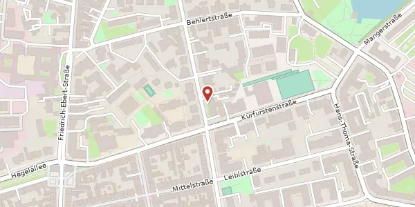 Karte der Umgebung von Hebbelstraße 7, 14469 Potsdam