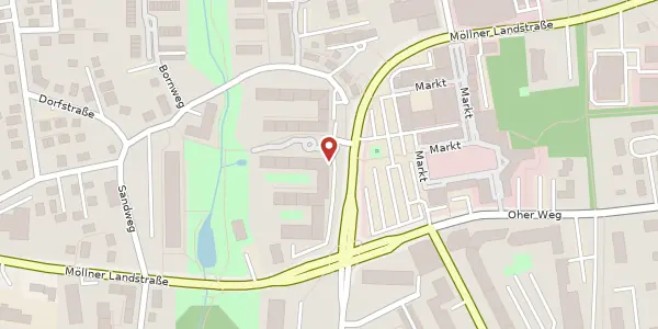 Karte der Umgebung von Möllner Landstraße 93, 21509 Glinde