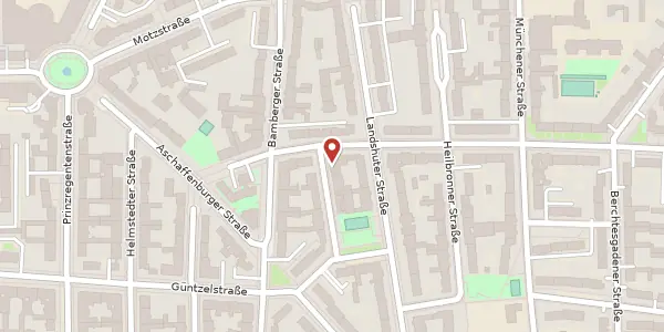 Karte der Umgebung von Treuchtlinger Straße 1, 10779 Berlin