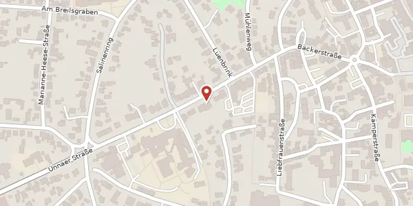 Karte der Umgebung von Unnaer Str. 9, 59457 Werl