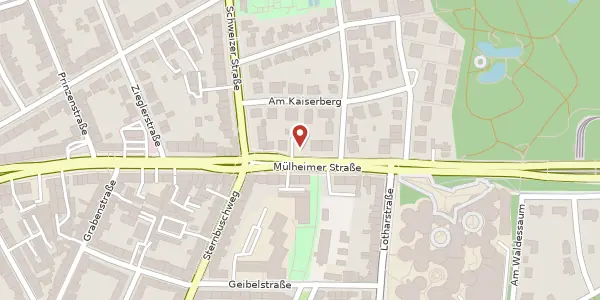 Karte der Umgebung von Mülheimer Str. 193, 47058 Duisburg