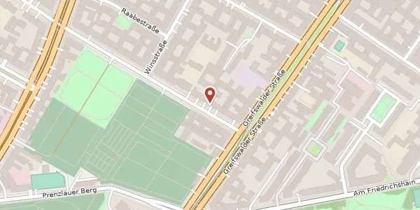 Karte der Umgebung von Heinrich-Roller-Straße 15, 10405 Berlin