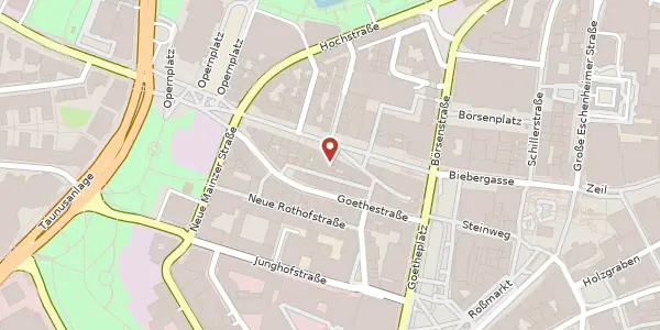 Karte der Umgebung von Große Bockenheimer Str. 25, 60313 Frankfurt
