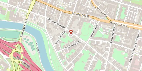 Karte der Umgebung von Bismarckstraße 59, 66121 Saarbrücken