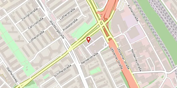 Karte der Umgebung von Lindemanstr. 18, 28217 Bremen