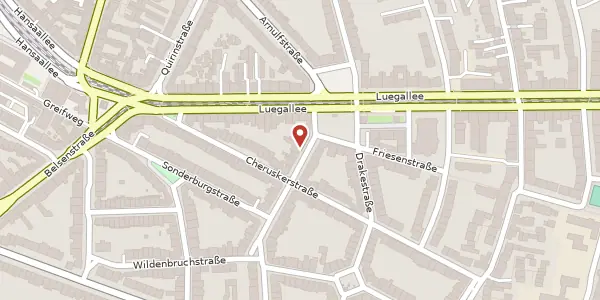 Karte der Umgebung von Dominikanerstr. 6, 40545 Düsseldorf