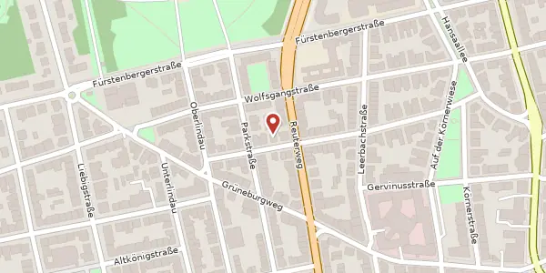 Karte der Umgebung von Böhmerstr. 50, 60322 Frankfurt