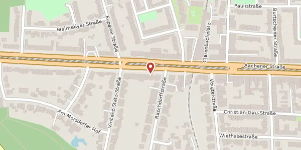 Karte der Umgebung von Aachener Str. 621, 50933 Köln