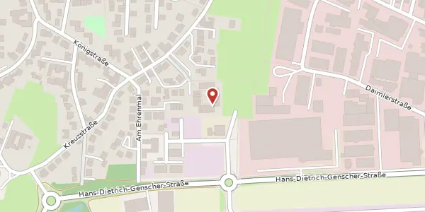 Karte der Umgebung von Commerweg 26, 41564 Kaarst