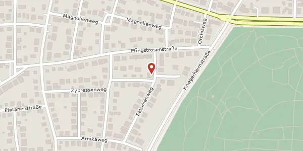 Karte der Umgebung von Petunienweg 6 a, 81377 München
