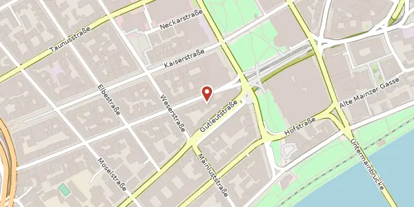 Karte der Umgebung von Münchener Str. 9, 60329 Frankfurt