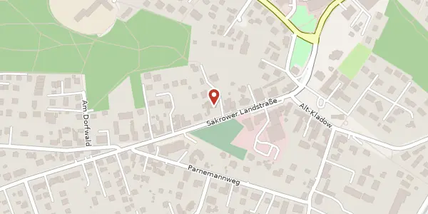 Karte der Umgebung von Sakrower Landstraße 12, 14089 Berlin