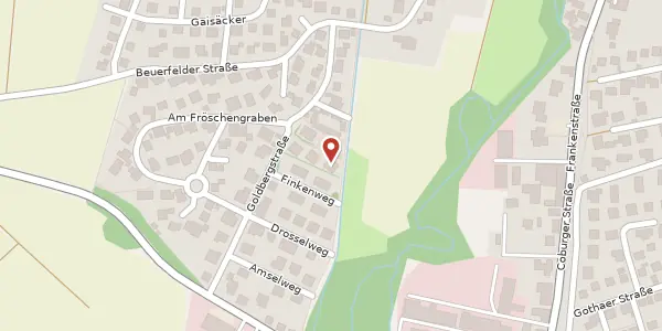 Karte der Umgebung von Goldbergstraße 10, 96486 Lautertal