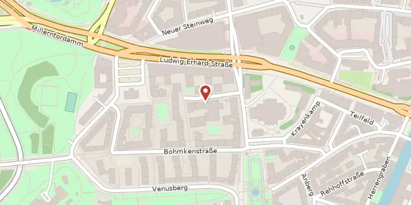 Karte der Umgebung von Gerstäckerstraße 5, 20459 Hamburg