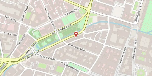 Karte der Umgebung von Maximiliansplatz 14, 80333 München