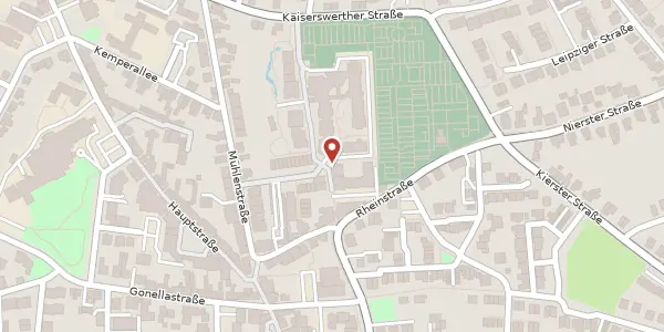 Karte der Umgebung von Am Wasserturm 6, 40668 Meerbusch