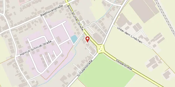Karte der Umgebung von Bonn-Brühler-Str. 9, 53332 Bornheim