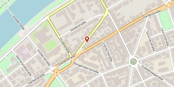 Karte der Umgebung von Hans-Thoma-Str. 25, 60595 Frankfurt