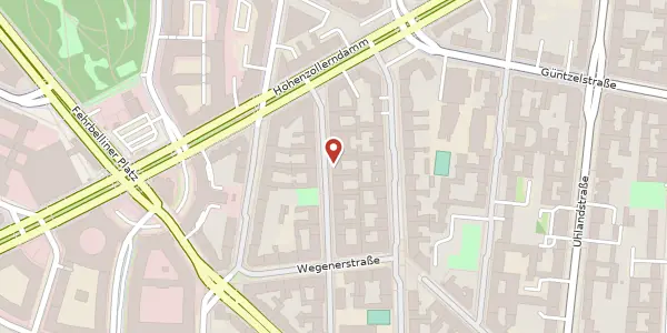 Karte der Umgebung von Gieselerstraße 13, 10713 Berlin