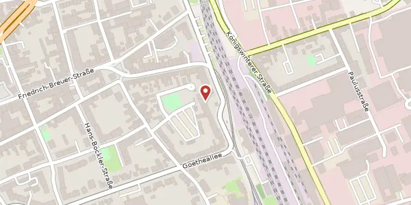 Karte der Umgebung von Beueler Bahnhofsplatz 16, 53225 Bonn