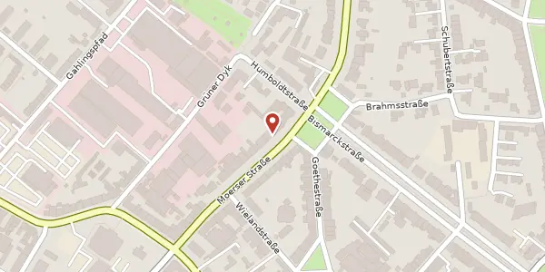 Karte der Umgebung von Moerser Str. 98, 47803 Krefeld