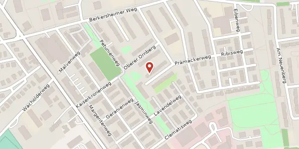 Karte der Umgebung von Oberer Ornberg 24, 60433 Frankfurt
