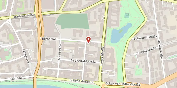 Karte der Umgebung von Rechneigrabenstr. 5, 60311 Frankfurt
