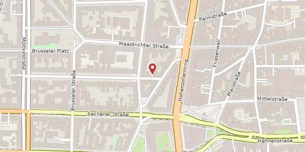 Karte der Umgebung von Lütticher Str. 4, 50674 Köln